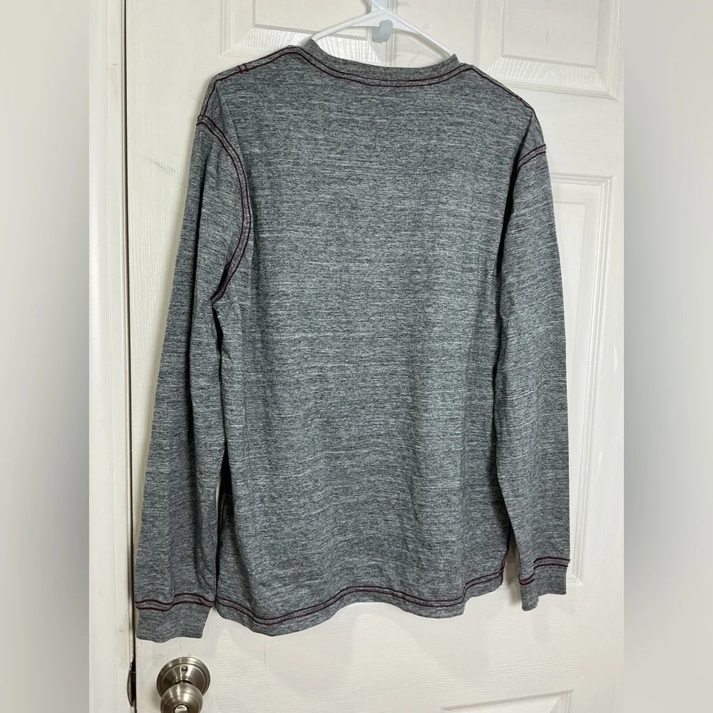 Gray New Orleans Graphic Long Sleeve Shirt